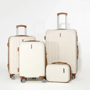 UUH กระเป๋าเดินทางแนวตั้ง 28 นิ้ว สำหรับครอบครัว ชุด 4 ชิ้น – ซื้อ 1 แถม 3 (รวมขนาด 24/20/13 นิ้ว)